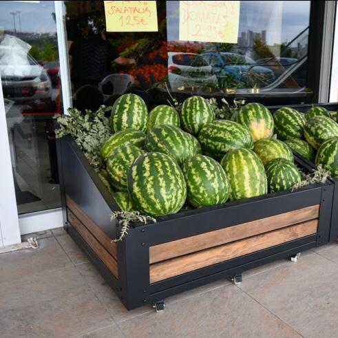 Wooden Melon Display